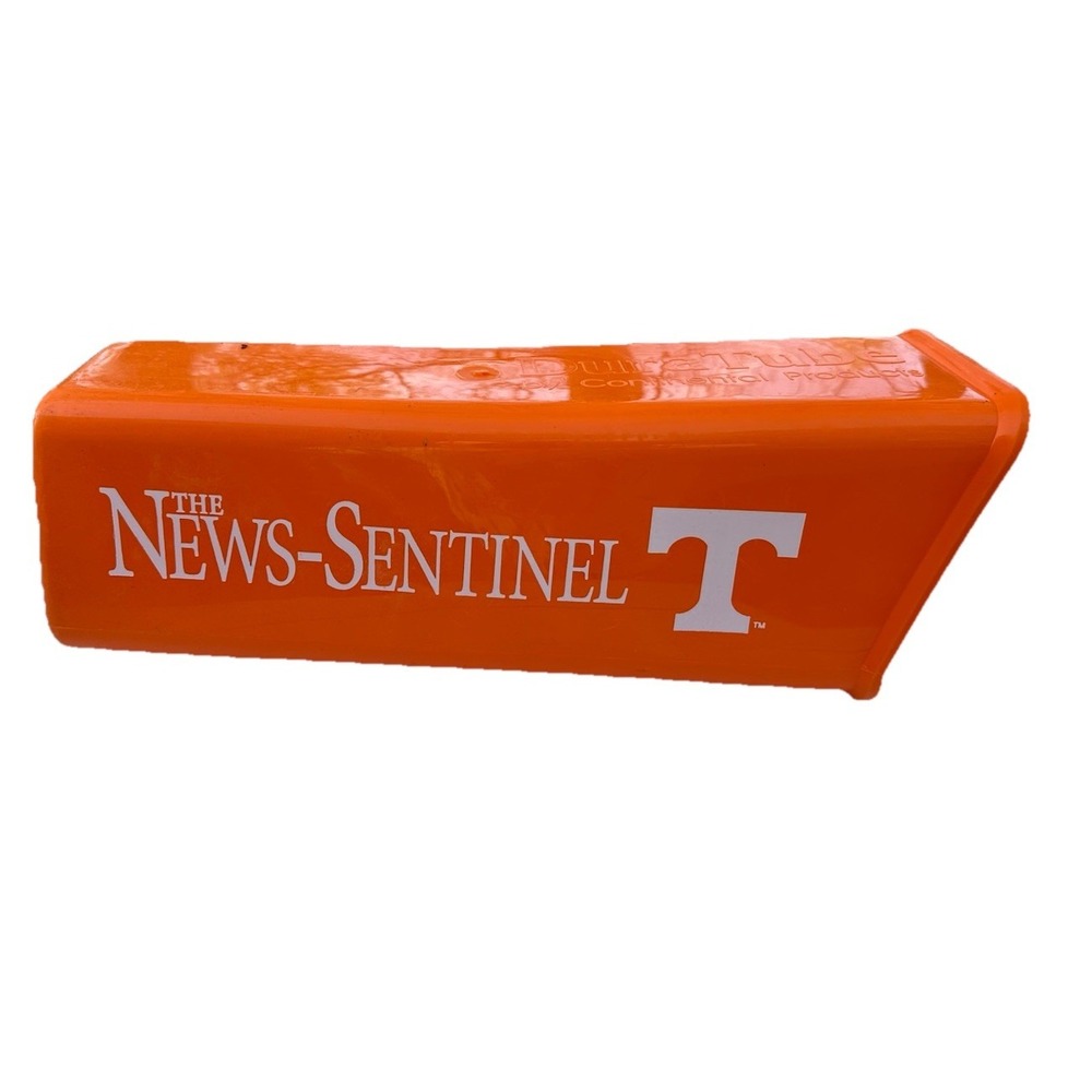 The News Sentinel Tennessee Vols Plastic Tube Delivery Box- Knoxville Tennessee